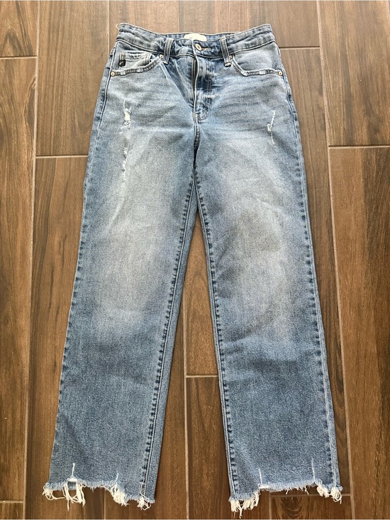 KanCan Denim - KanCan Slim frayed hem Blue Denim Jeans 3/25